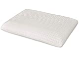 Marcapiuma - Oreiller Mémoire de Forme Modèle Savon avec Housse 100% Coton - Coussin cervicale Aéré Mousse à mémoire Aéré Orthopédique Dispositif Médical Classe 1 CE - 100% Made in Italy