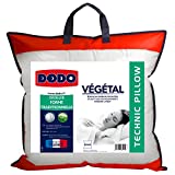 Dodo Vegetal Oreiller Uni Ergonomique - Mousse à mémoire de forme - Blanc - 60 x 60 cm